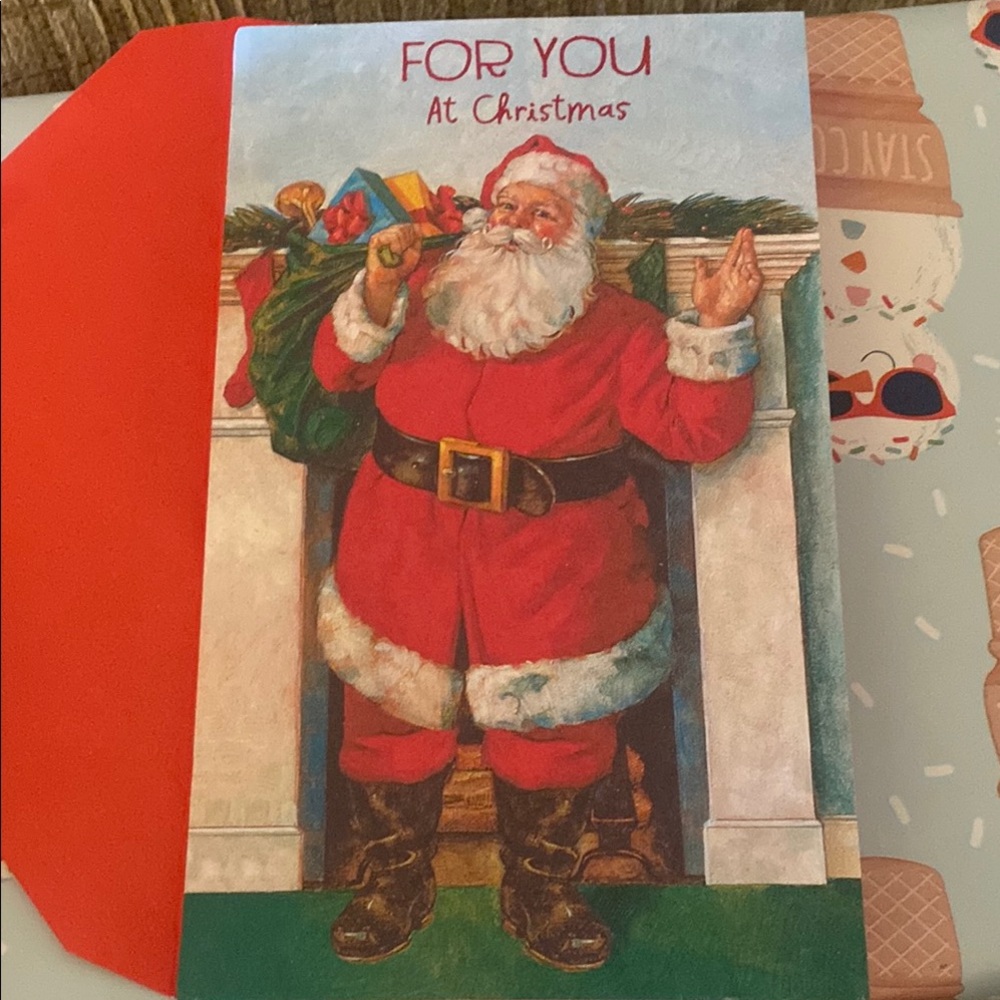 Vintage Santa Christmas Card